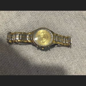 Quartz Gold & Silver Watch